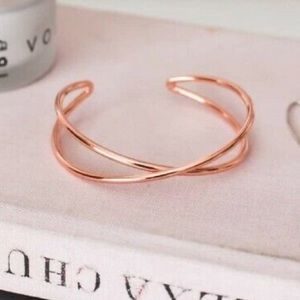 Tribe Alive Criss Cross Rose Gold Bracelet